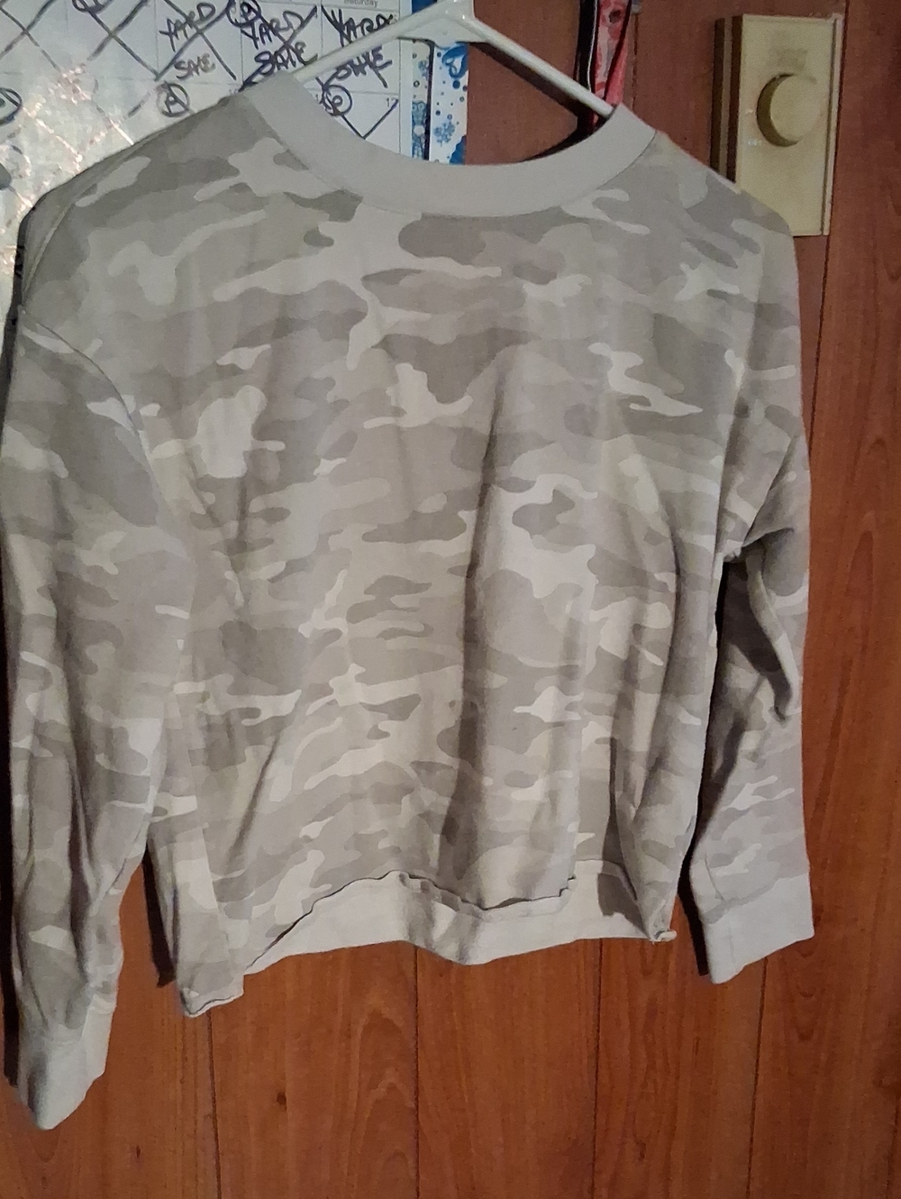 Neutral Camo Crewneck Sweatshirt - Girls